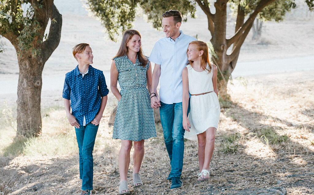 photo of a happy family